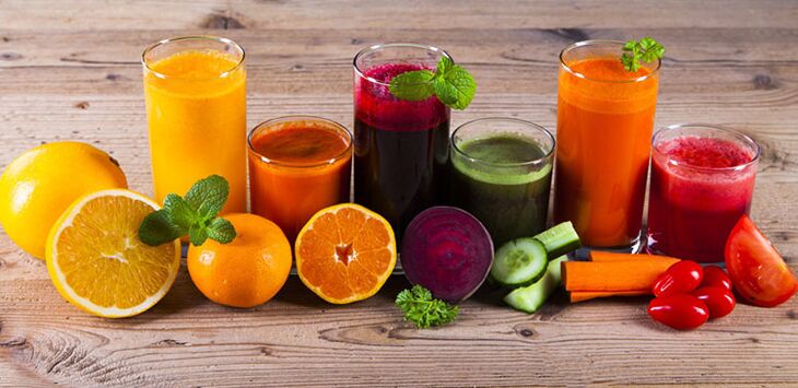 diet för viktminskning med färskpressad juice