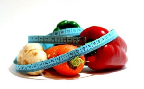 grönsaker för viktminskning på kosten är mest