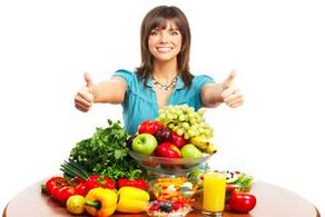 frukt och grönsaker för rätt näring och viktminskning